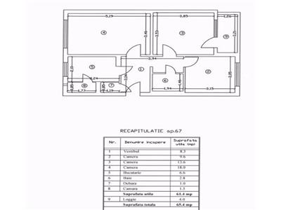 Vanzare Apartament 3 camere Decomandat Berceni-Almasu Mare